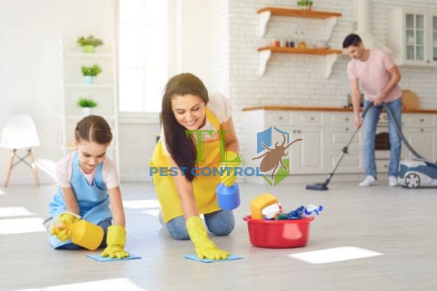 Vệ sinh nhà cửa sạch sẽ 