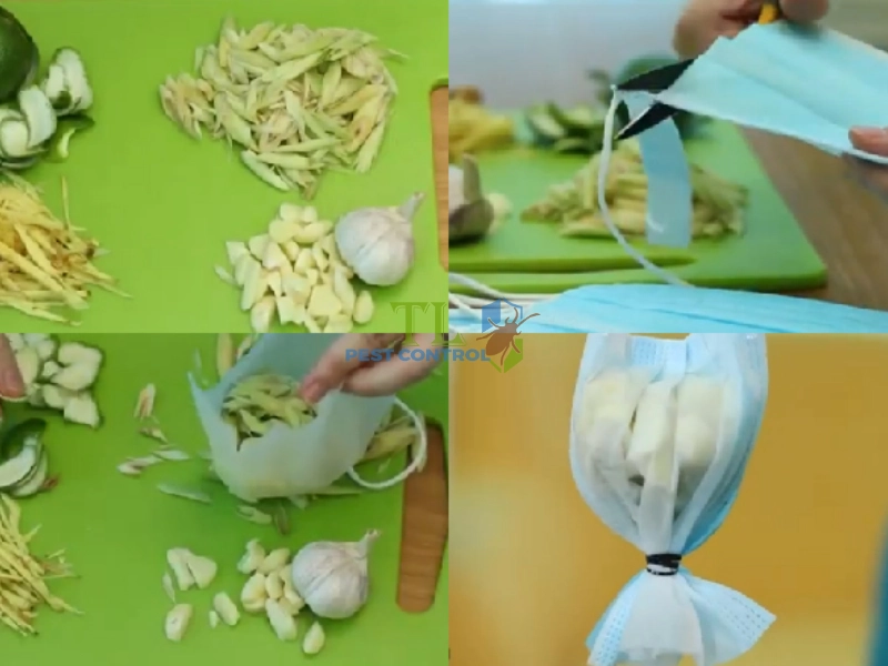 cách làm túi đuổi muỗi bằng khẩu trang