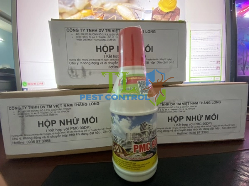Diệt mối bằng hộp nhử kết hợp hóa chất sinh học PMC 90