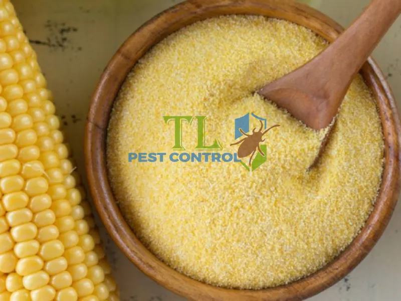 Rải một lớp bột ngô mỏng trên đường đi của kiến hoặc gần tổ của chúng