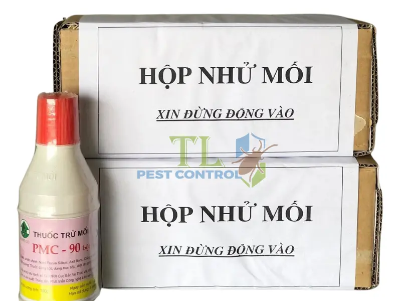 Diệt mối bằng hộp nhử kết hợp hóa chất sinh học PMC 90