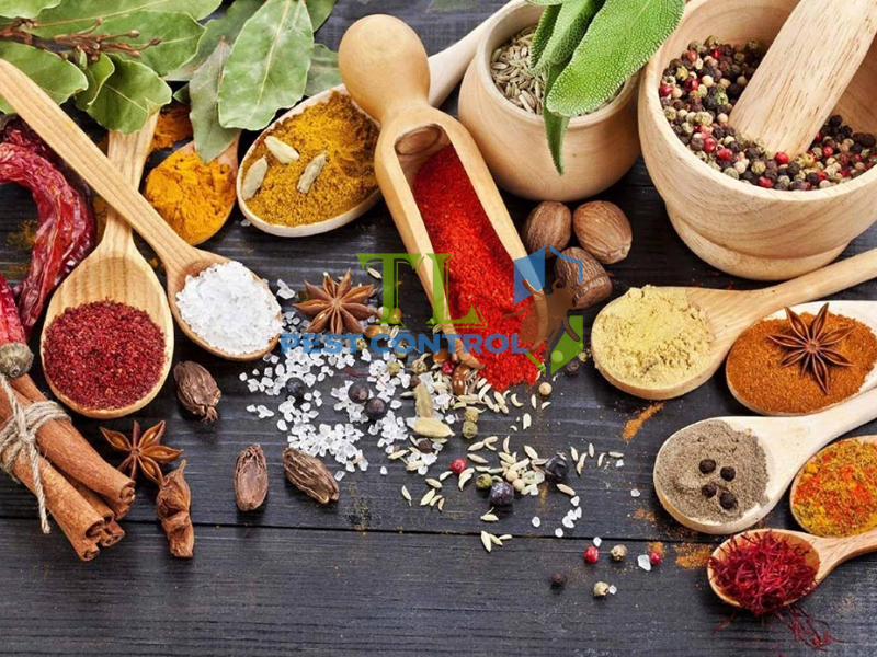 Diệt kiến bằng bột ớt, bột quế, tiêu, gừng