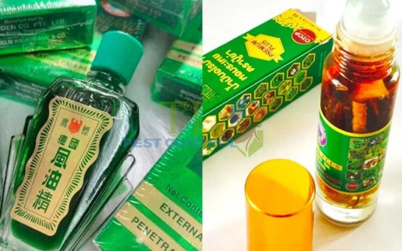 Sử dụng tinh dầu sả hoặc dầu gió