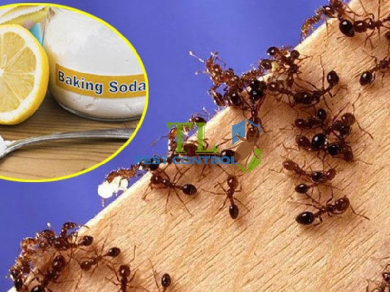 Diệt kiến bằng baking soda 