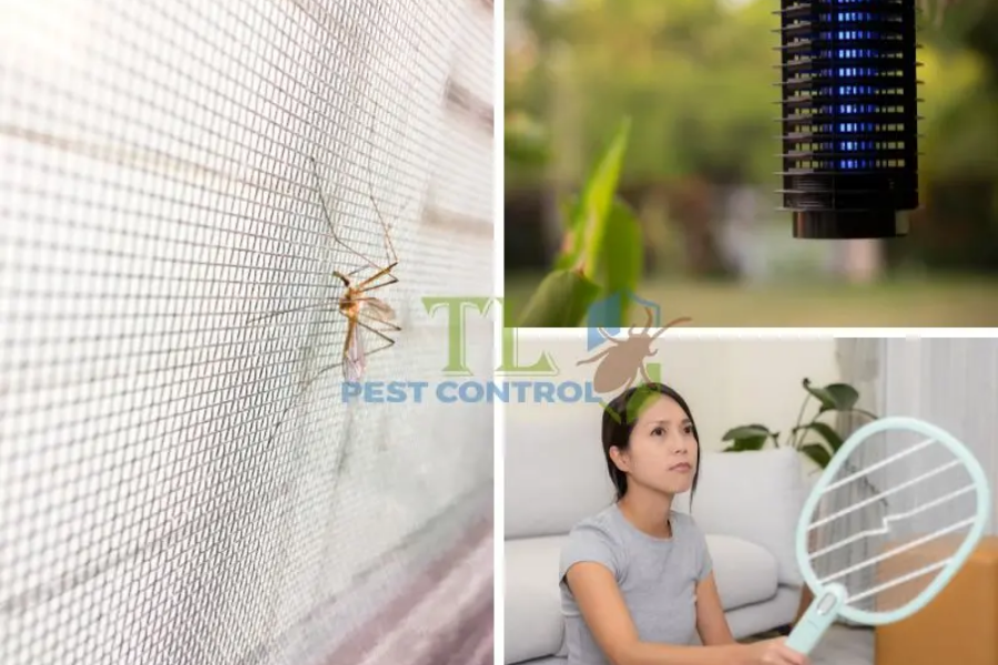  Sử dụng vợt điện diệt muỗi