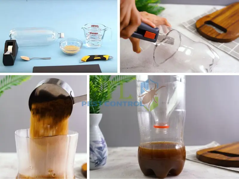 cách làm bẫy muỗi bằng chai nhựa