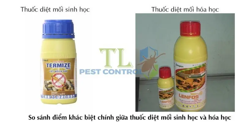 so sánh thuốc diệt mối sinh học và hóa học