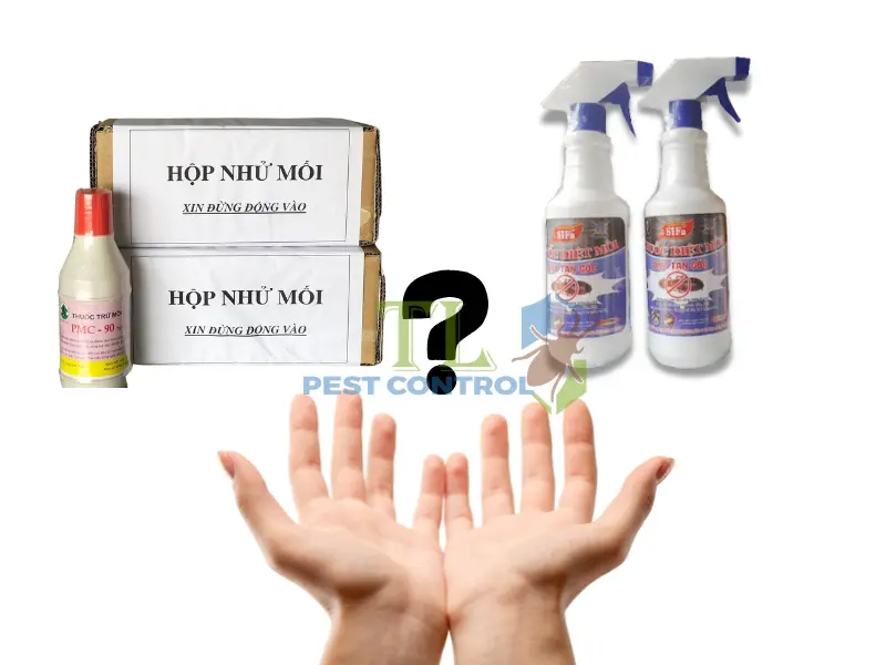 Phương pháp diệt mối bằng hộp nhử kết hợp hóa chất sinh học PMC 90